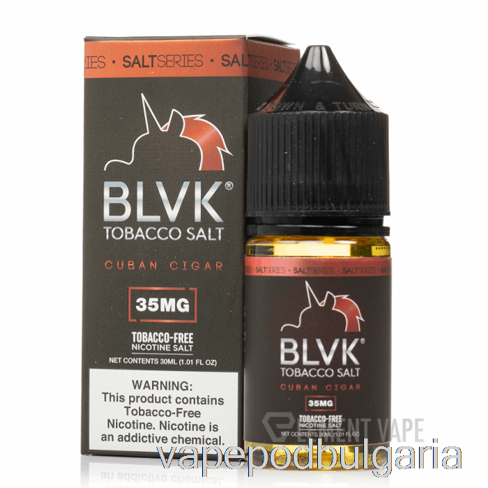 Vape Bulgaria кубинска пура сол - Blvk - 30ml 50mg